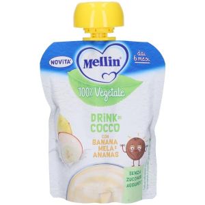 Mellin Drink 100% Vegetale di Cocco i Banana per Bambini 6 Mesi+ 90g