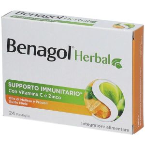Benagol  Herbal Supporto Immunitario i Vitamina C e Zinco Gusto Miele