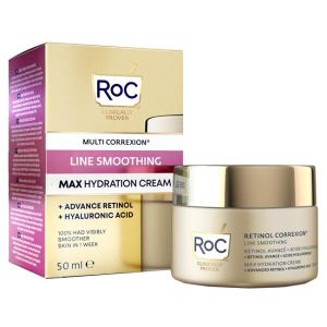 Roc Retinol Correxion Line Smoothing Max Hydration Crema Viso 50ml