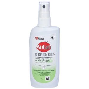 Autan Defense Vegetale Spray Antizanzare Comuni e Tigre A Base di Olio di Eucalipto 100ml