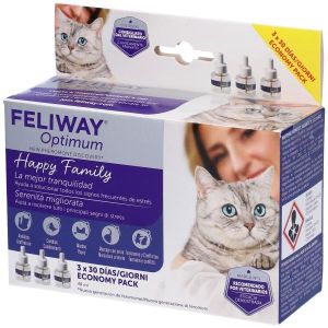 Feliway Optimum Ricarica Diffusore Anti-stress Gatti 3x48ml