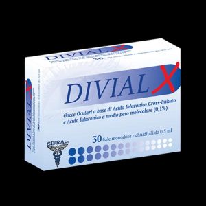 Gocce Oculari Divial X 30 Fiale  Richiudibili da 0,5ml Globuli Contenitore MONOdose