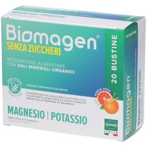 Biomagen Sali Minerali Magnesio Potassio Senza Zuccheri 20 Bustine