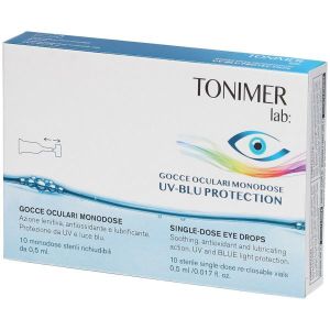 Tonimer Lab Gocce Oculari  Uv-blu Protection 10x0,5ml Globuli Contenitore MONOdose