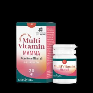 Erba Vita Multivitamin Mamma Vitamine e Minerali 30 Compresse
