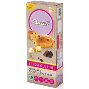 Bauli Plumcake Cioccolato e Pere Senza Glutine 6x35g