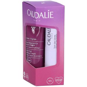 Caudalie The Des Vignes Crema Mani e Unghie 30ml + Trattamento Labbra Stick 4,5g
