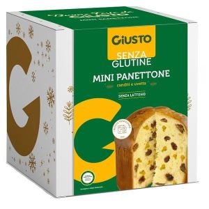 Giusto Senza Glutine Mini Panettone Uvetta e Canditi 100g