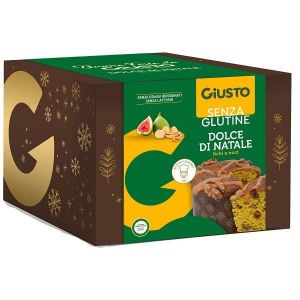 Giusto Senza Glutine Dolce di Natale Panettone Fichi e Noci 600g