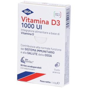 Ibsa Vitamina D3 1000ui 30 Film Orodispersibili