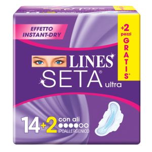 Lines seta assorbenti ultra con ali 14+2 assorbenti