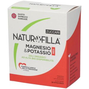 Naturofilla Magnesio & Potassio Red Gusto Sambuco-karkade' 28 Stick Pack
