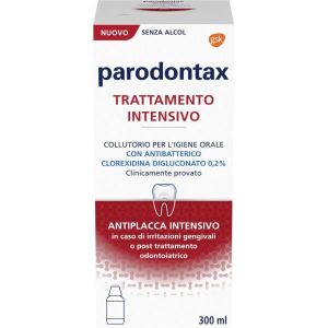 Parodontax collutorio clorexidina Trattamento intensivo Antibatterico/antiplacca no Alcol 300ml