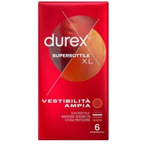 Durex Supersottile Vestibilità Ampia Xl 6 Preservativi
