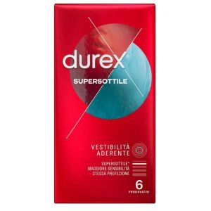 Durex Supersottile Vestibilità Aderente 6 Preservativi