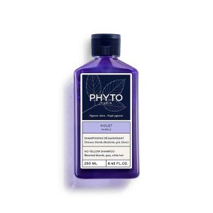 Phyto Violet Shampoo Anti Giallo per Capelli Biondi Decolorati Grigi Bianchi 250ml