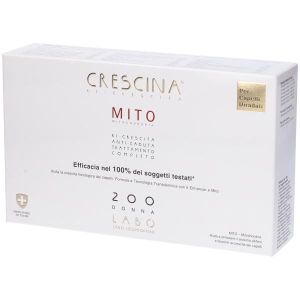 Crescina  Transdermic Ri-crescita Mito + Anti-caduta Mito Trattamento 200 Donna 10 + 10 Fiale