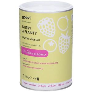 Goovi Nutry & Planty Proteine Vegetali Gusto Frutti di Bosco