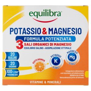 Equilibra  Potassio & Magnesio Formula Potenziata + Equilibra  Aloe Dermo-gel Gratis