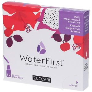 Zuccari Waterfirst Karkadè, Dragon Fruit, Acerola 12 Stick