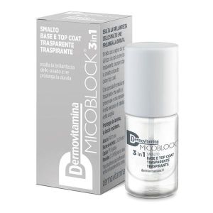 Dermovitamina Micoblock Smalto Base&top Coat 19 Trasparente 5ml