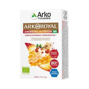 Arkoroyal Pappa Reale Premium Energing Booster Bio Senza Zuccheri 10 Flaconcini