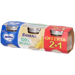 Mellin Omogeneizzato Banana 3 Pezzi da 100g