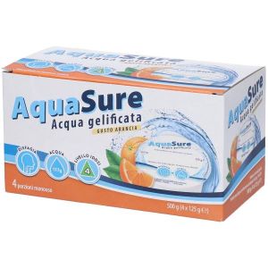 Aquasure Acqua Gelificata Arancia Edulcorata Multipack 4 Pezzi da 125g