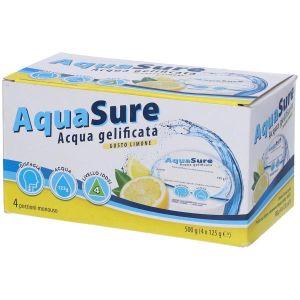 Aquasure Acqua Gelificata Limone Edulcorata Multipack 4 Pezzi da 125g