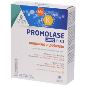 Promopharma Promolase 1000  Plus Magnesio e Potassio Bustine Gusto Arancia