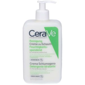 Cerave Detergente Crema-schiuma Idratante, per Pelli da Normali A Secche, i 3 Ceramidi Essenziali e Acido Ialuronico, 473ml