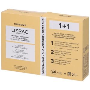 Lierac Sunissime Capsule Preparatrici Duo Integratore Alimentare per Pelle Al Sole 60 Capsule