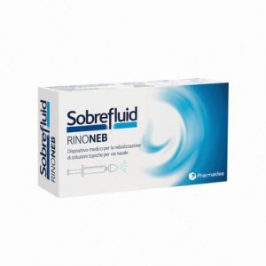 Sobrefluid Rinoneb Dispositivo Nebulizzatore + Siringa Luerlock da 50ml + Agocannula per Prelievo Soluzione