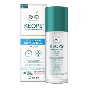 Roc Keops Deodorante Roll-on 0% Sali di Alluminio 30ml