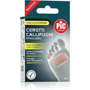 Pic Solution Cerotti Callifughi Ritagliabili i Acido Salicilico 2 Pezzi 6x4cm