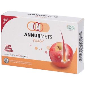 Annurmets Hair 30 Compresse Gastroresistenti 510mg Senza Glutine Senza Lattosio