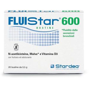 Fluistar 600 20 Bustine da 3,5g i Fruttosio Ed Edulcorante Senza Glutine