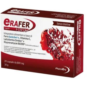 Erafer Forte 20 Capsule 800mg Senza Glutine