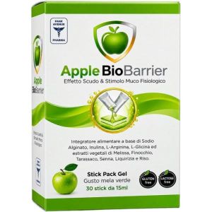 Apple Biobarrier 30 Stick Pack da 15ml Mela Verde i Edulcorante Senza Glutine Naturalmente Privo di Lattosio