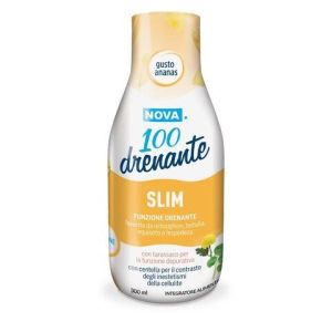Nova 100 Drenante Slim Ananas 300ml i Edulcorante Senza Glutine Senza Lattosio