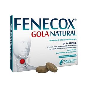 Fenecox Gola Natural Mentolo Eucaliptolo 30 Pastiglie i Edulcorante Senza Zuccheri Senza Glutine Naturalmente Privo Dilattosio