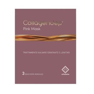 Collagendep Pink Mask Maschera Vulvare Idratante & Lenitiva3 Pezzi