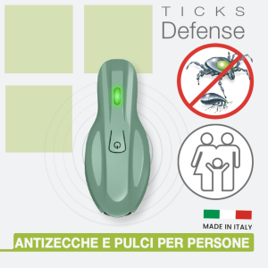 Repellente ad Ultrasuoni per Persone Contro Zecche e Pulci