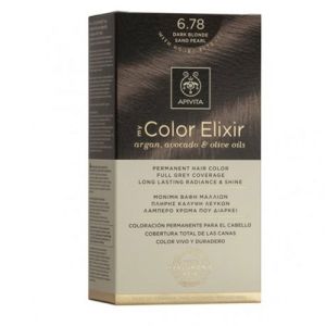 Tinta Capelli Elixir Apivita 6.78 Biondo Scuro Sabbia Perlato
