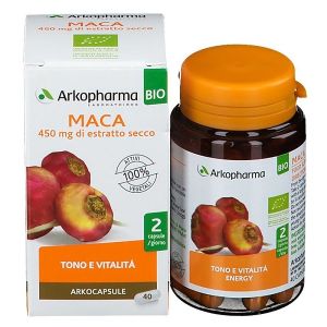 Arkocapsule Maca Bio Integratore Tonico Adattogeno 40 Capsule