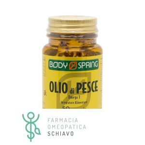 Body Spring Olio di Pesce Omega 3 Integratore Funzione Cardiaca 50 Capsule