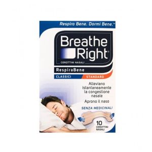 Breath Right RespiraBene Cerottini Nasali Classici 10 Pezzi