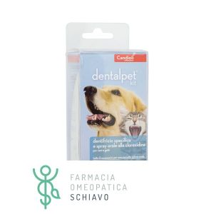 Candioli Dentalpet Kit Igiene Orale Cani E Gatti Dentifricio+Spray+Ditale