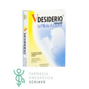 VDesiderio Uomo La Pillola Azzurra Integratore Desiderio Sessuale 30 Compresse