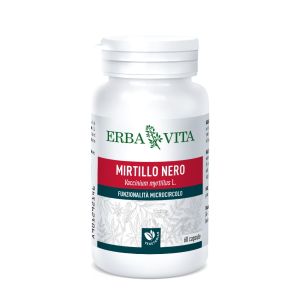 Erbavita capsule monoplanta mirtillo nero integratore alimentare 60 capsule